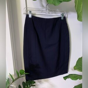 Navy blue pencil skirt